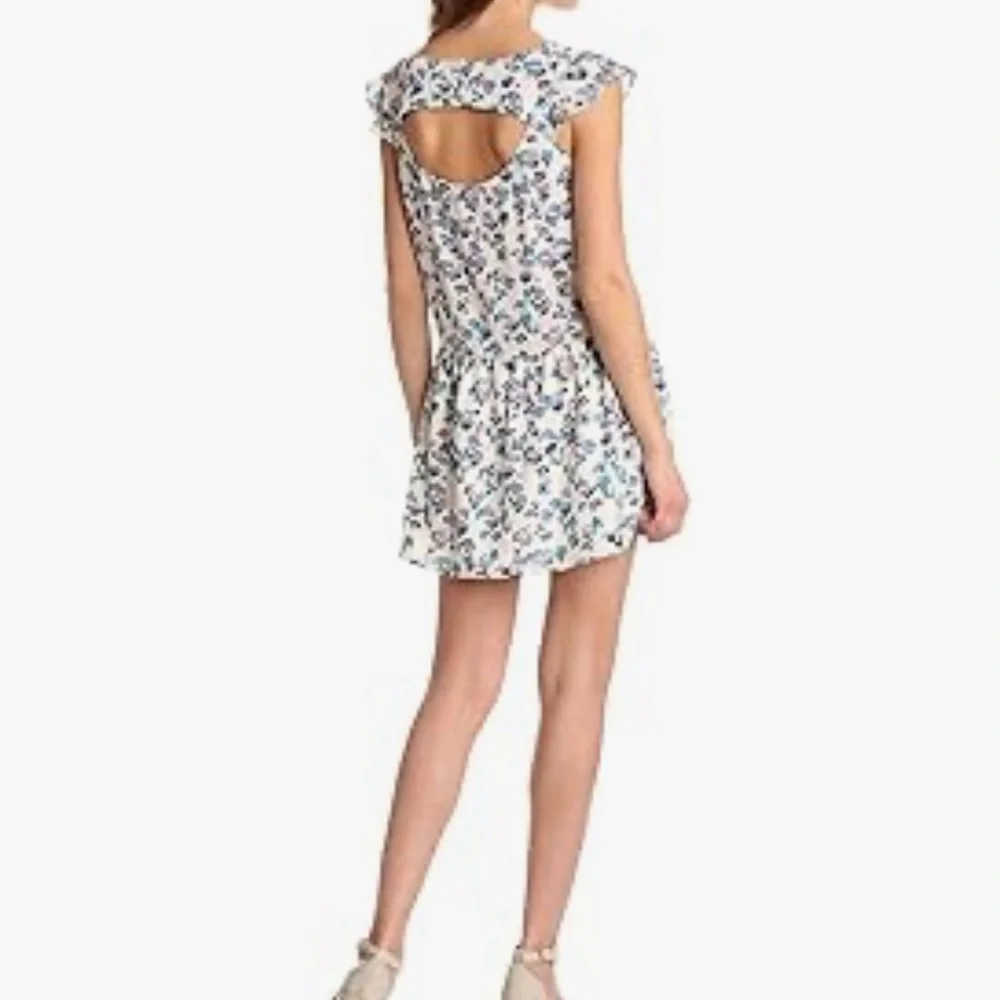 BCBGeneration Atlantis Cont Pocket Dress Shift Cap Sleeve Floral Print Size M - Picture 2 of 11